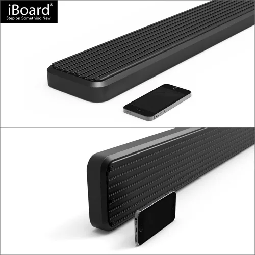 Vista 8 de iBoard estribos para Chevy Traverse, GMC Acadia y Buick Enclave, Negro