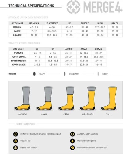 Vista 6 de MERGE4 Devo Band 'Bombs Away' - Calcetines grandes para hombre y mujer, color gris Bomb Classic DEVO, Blanco, Negro
