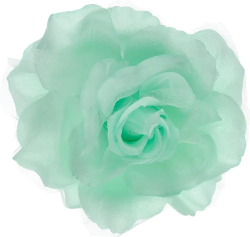 Vista 8 de Broche Multifuncional para Mujer con Flor Rosa de Pétalos Transparentes Pin Clip para Cabello