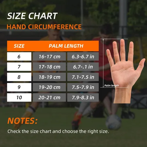 Vista 5 de Scott Edward Guantes de portero de fútbol para niños y adultos, kit de portero de fútbol premium, súper agarre y protección, talla 6/7/8/9/10