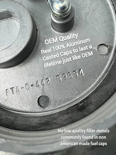 Vista 3 de Tapa de combustible para camiones Kenworth, diésel sin bloqueo y bajo contenido de azufre, fabricado en Estados Unidos, compatible con K22-1024 Fuel