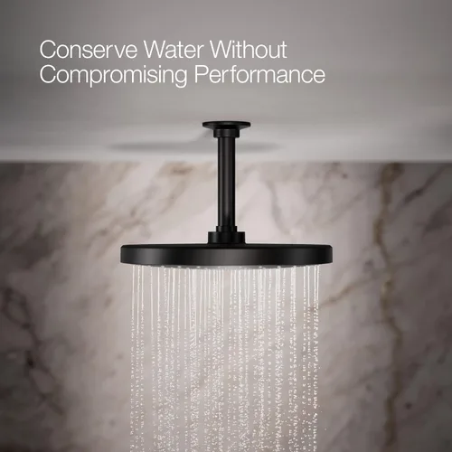 Vista 4 de Kohler 76465-G-BL Awaken® 10" cabezal de lluvia de una sola función, 1.75 gpm, negro mate