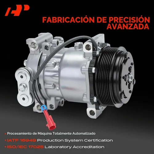 Vista 3 de Compresor de aire acondicionado A-Premium con embrague