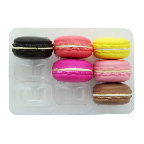 Vista 6 de PacknWood 210MACINS3 - Macaron de plástico transparente, cajas transparentes de macarrón, caja de almacenamiento de macarrones, caja de macarrón