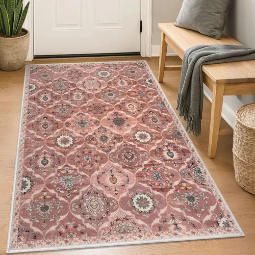 Vista 94 de KILOCOCO Alfombra marroquí pequeña, de 2 x 3 pies, color negro/dorado, súper suave, lavable, para interiores, vintage, lavable, antideslizante