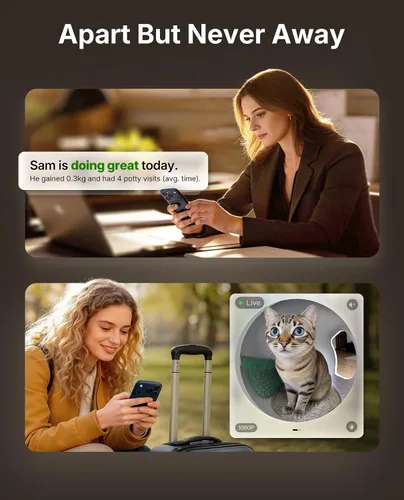 Vista 3 de PETKIT Purobot Max Pro 2 AI - Caja de arena autolimpiante para gatos, sin
