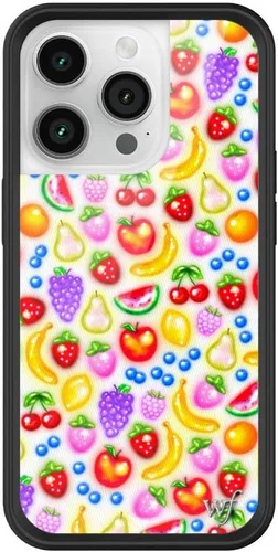 Vista 60 de Wildflower Carcasas – Compatible con iPhone 14 Pro Protector negro parachoques, certificado de prueba de caída de 6.5 pies, propiedad de mujeres