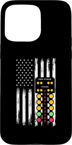 Vista 31 de American Flag Drag Strip Auto Tree Light Racecar Driver Case for iPhone 16