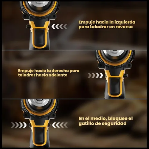 Vista 7 de Taladro de Martillo Inalámbrico Compatible con Batería Dewalt 20V MAX (Sin Batería) Taladro Sin Escobillas de 20V, Taladro Inalámbrico de 1/2