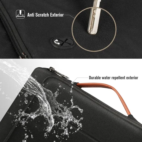 Vista 4 de Fintie 12.9-13 pulgadas Tablet Laptop Sleeve Case, Maletín Bolsa de hombro Compatible con MacBook Pro, MacBook Air, MacBook Neo, iPad Pro/Air