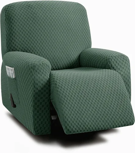 Vista 26 de ULTICOR Fundas de sofá reclinable de 8 piezas, fundas elásticas de jacquard para sofá reclinable de 3 cojines, fundas deslizables gruesas, suaves