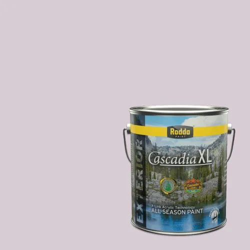 Vista 113 de Rodda Paint CASCADIA XL Pintura e imprimación de satén exterior en uno, cuarto de galón, bikini lavanda