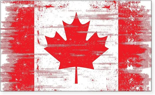 Vista 8 de CafePress Adhesivo rectangular con bandera de Canadá de Alberta para parachoques