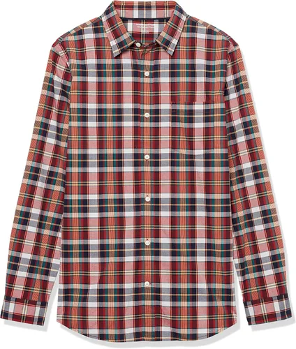 Vista 6 de Tienda Essentials Camisa de popelina elástica de manga larga para hombre