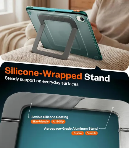 Vista 4 de TORRAS Funda K3 Neo para iPad mini 7 (A17 Pro)/6 con soporte, Glacier Glaciar Sprint