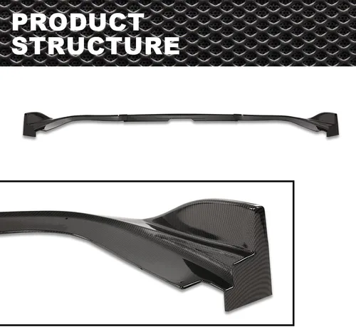 Vista 3 de Divisor de parachoques delantero sin pintar compatible con Subaru Impreza WRX STI CS2 2006-2007