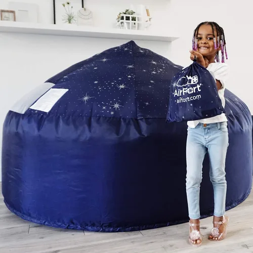 Vista 3 de El Original Patentado AirFort - Construye Un Fuerte en 30 Segundos, Fuerte Inflable para Niños, Tienda de Juego para 3-14 Años, Un Playhouse Donde