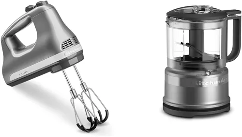 Vista 9 de KitchenAid Batidora de mano de 6 velocidades con batidores de borde flexible + batidora de mano con cable de velocidad variable KitchenAid Empire Red