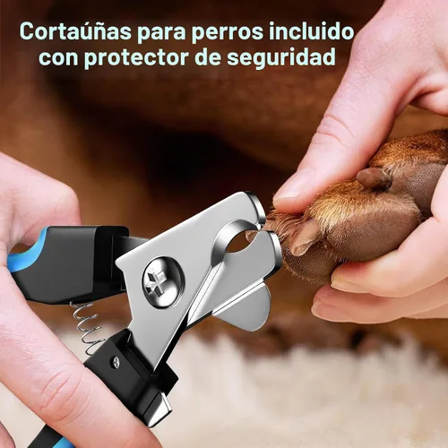 Vista 2 de Molinillo de uñas para perros, recortadores de uñas para perros y juego de cortaúñas con 2 luces LED. Molinillo de uñas para mascotas eléctrico