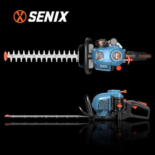 Vista 8 de SENIX 4QL - Cortasetos de gas de 26.5 cc y 4 ciclos de 22 pulgadas, herramienta de jardín para recortar arbustos, arbustos y más, cuchillas de doble