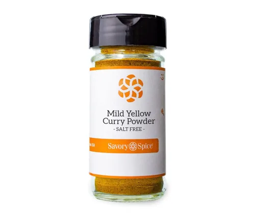 Vista 3 de Savory Spice - Polvo de curry amarillo suave, sin sal, mezcla de condimento de curry amarillo suave, para hacer pasta de curry amarillo, salsa