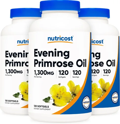 Vista 6 de Nutricost Aceite de onagra 1,300 mg, 120 cápsulas blandas, prensado en frío
