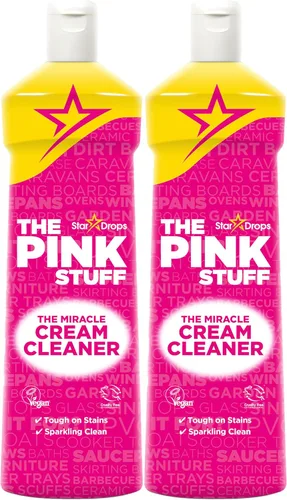 Vista 8 de Stardrops The Pink Stuff Limpiador en crema milagroso – Limpiador líquido multiuso para cocinas, baños y más – Elimina grasa, suciedad y sarro
