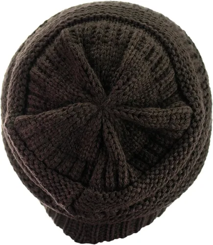 Vista 395 de C.C Trendy Warm Chunky Soft Stretch Cable Knit Beanie