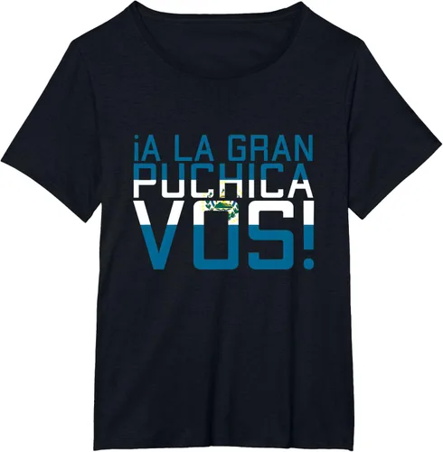Vista 5 de Camiseta con la bandera de El Salvador, mapa de El Salvador, camiseta de Salvador para mujer, Negro