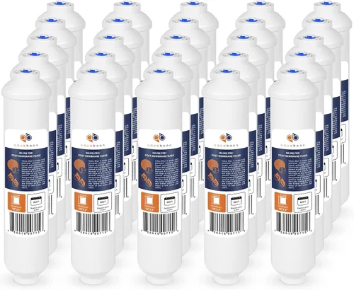 Vista 18 de Aquaboon Filtro de agua de carbón activado T33 - Filtro de agua en línea para refrigerador se adapta a línea de agua de 1/4 - Filtro para máquina