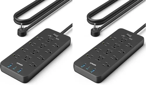 Vista 8 de Anker Regleta de alimentación con protector de sobretensiones 2100J Negro