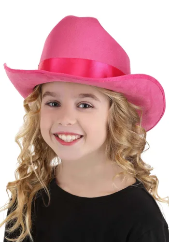 Vista 3 de Sombrero de Disfraz de Vaquera Rosa para Niñas Multicolor