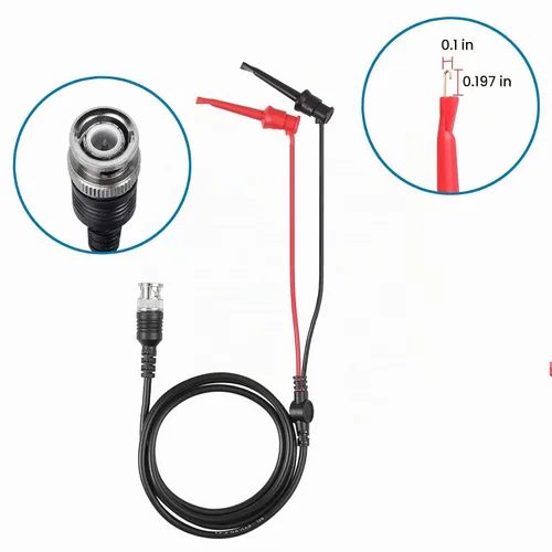 Vista 4 de Proster - Sonda de alcance de 200 MHz - P2200 1X/10X BNC con kit de mini grabber, paquete de 2