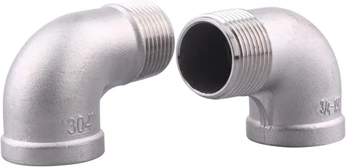 Vista 9 de Codo de calle 90 grados, rosca macho x hembra NPT de 1 pulgada SUS304