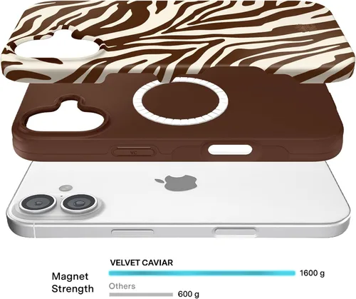 Vista 1294 de VELVET CAVIAR Funda para iPhone 15, compatible con MagSafe, probada contra caídas de 10 pies, fundas protectoras de diseño, leopardo color rosa
