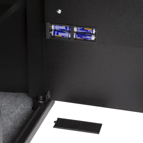 Vista 5 de Caja fuerte digital - Caja fuerte electrónica de acero con teclado y llaves manuales de anulación - Protege dinero, joyas, pasaportes - Para