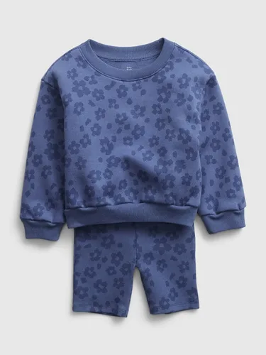 Vista 3 de GAP Baby Girl Pull on Crew and Shorts Set