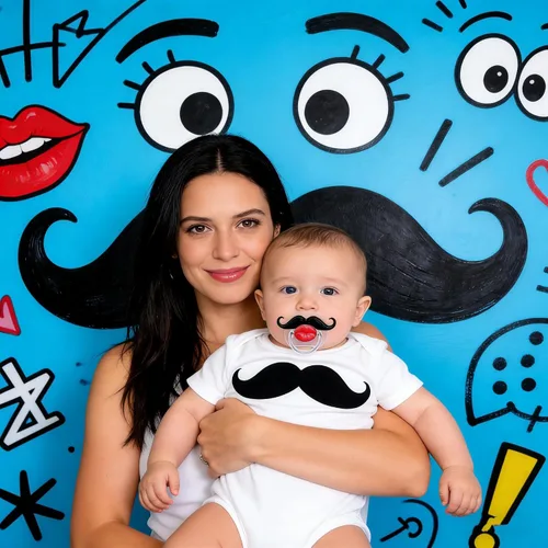 Vista 5 de YAPROMO Chupetes divertidos para bebés, 2 chupetes de bigote para bebés de 0 a 18 meses, divertidos chupetes para recién nacidos, para bebés, niños