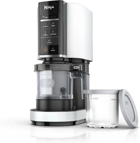 Vista 8 de Ninja CREAMi - Máquina para hacer helados, 5 programas de un solo toque, incluye (2) pintas de 16 onzas con tapas, transforma las bases congeladas