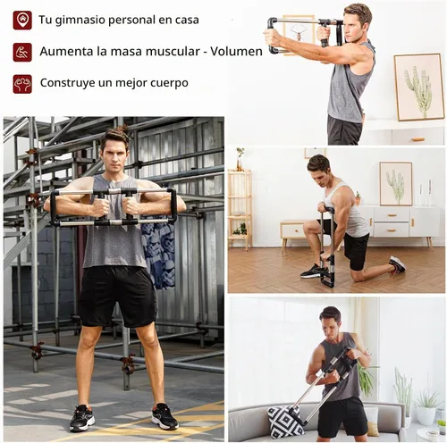 Vista 2 de GoFitness Push Down Bar - Chest Workout Equipment for Home Gym
