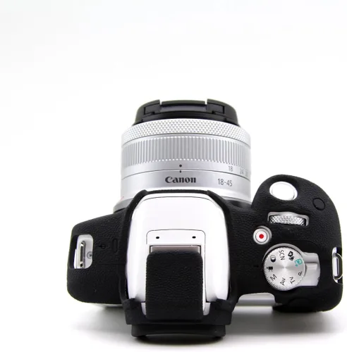 Vista 5 de Funda para Canon Eos R50, ultrafina, ligera, de goma, suave, de silicona, para Canon Eos R50 (negro)
