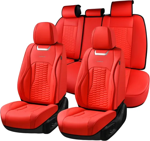 Vista 19 de Coverado - Fundas de asiento delantero de coche, fundas de asiento de cuero de lujo para automóviles, fundas de asiento de automóvil protectoras