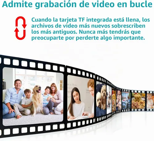 Vista 9 de Minicámara, cámara de vigilancia HD para el hogar, compatible con detección de movimiento. Adecuada para el cuidado de ancianos, niños y mascotas