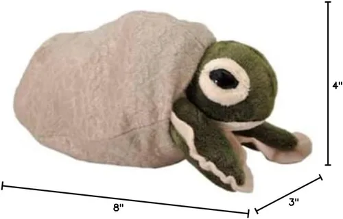 Vista 7 de The Petting Zoo Peluche de tortuga y huevo, regalos para niños, animales de criatura marina, tortuga marina de peluche de 8 pulgadas