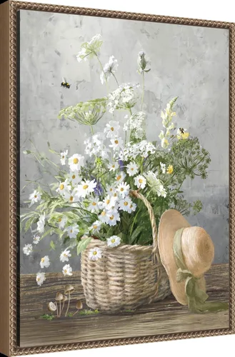 Vista 2 de Amanti Art Lienzo enmarcado para pared, 24 x 18 pulgadas, casa de campo de jardinería III por Danhui Nai, lienzo enmarcado para pared, obras de arte