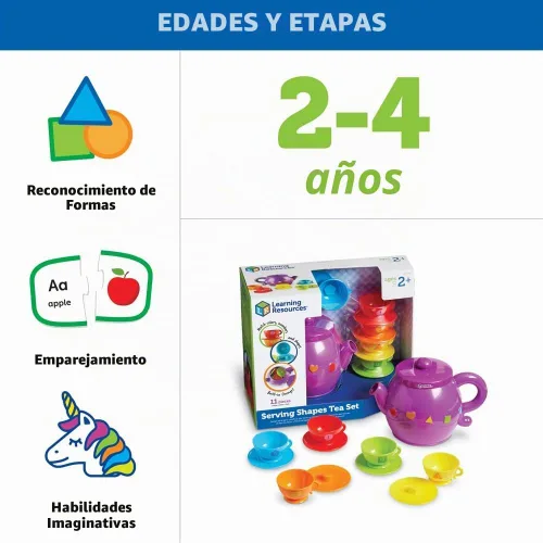 Vista 5 de Learning Resources Set de té con formas de servir