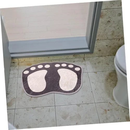 Vista 2 de PRETYZOOM Tapete absorbente para pies, tapete de baño, decoración del hogar, dormitorio, tapete antideslizante para el suelo, alfombra de baño