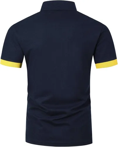 Vista 2 de GHYUGR Men's Slim Fit Short Sleeve Polos Classic Athletic Performance T-Shirts with Pockets