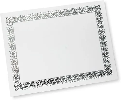 Vista 7 de Gartner Studios Papel de Certificado con Estrellas Abstractas en Lámina, Papelería Personalizada, Estampado en Lámina, 8.5" x 11", 15 Hojas