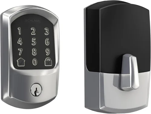 Vista 16 de Schlage - Cerradura inteligente Wi-Fi de codificación con borde Camelot en bronce envejecido